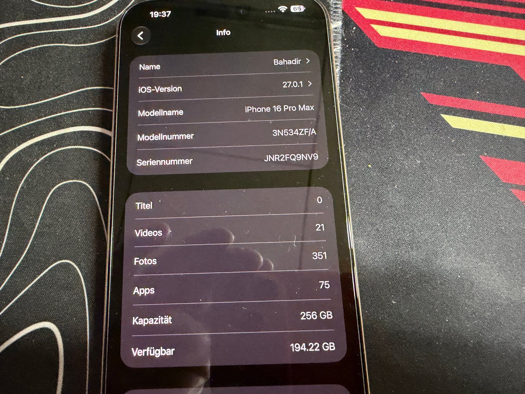 Apple Handys / Smartphones: Iphone 16 Pro Max 256Gb – Gebraucht aus Au SG von bah_6f5w 3