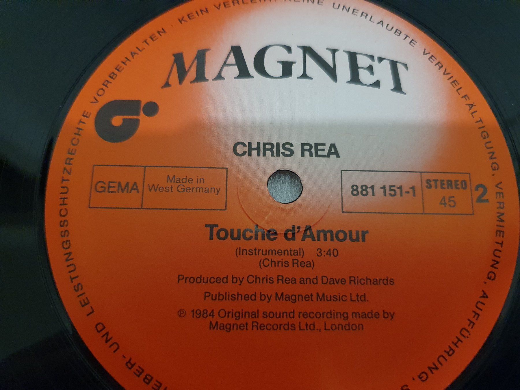 Dischi in vinile: Chris Rea - Touché D`Amour (Maxi, Synth-pop, Disco) – Usato da Uster venduto da Vinyl-Leidenschaft 6
