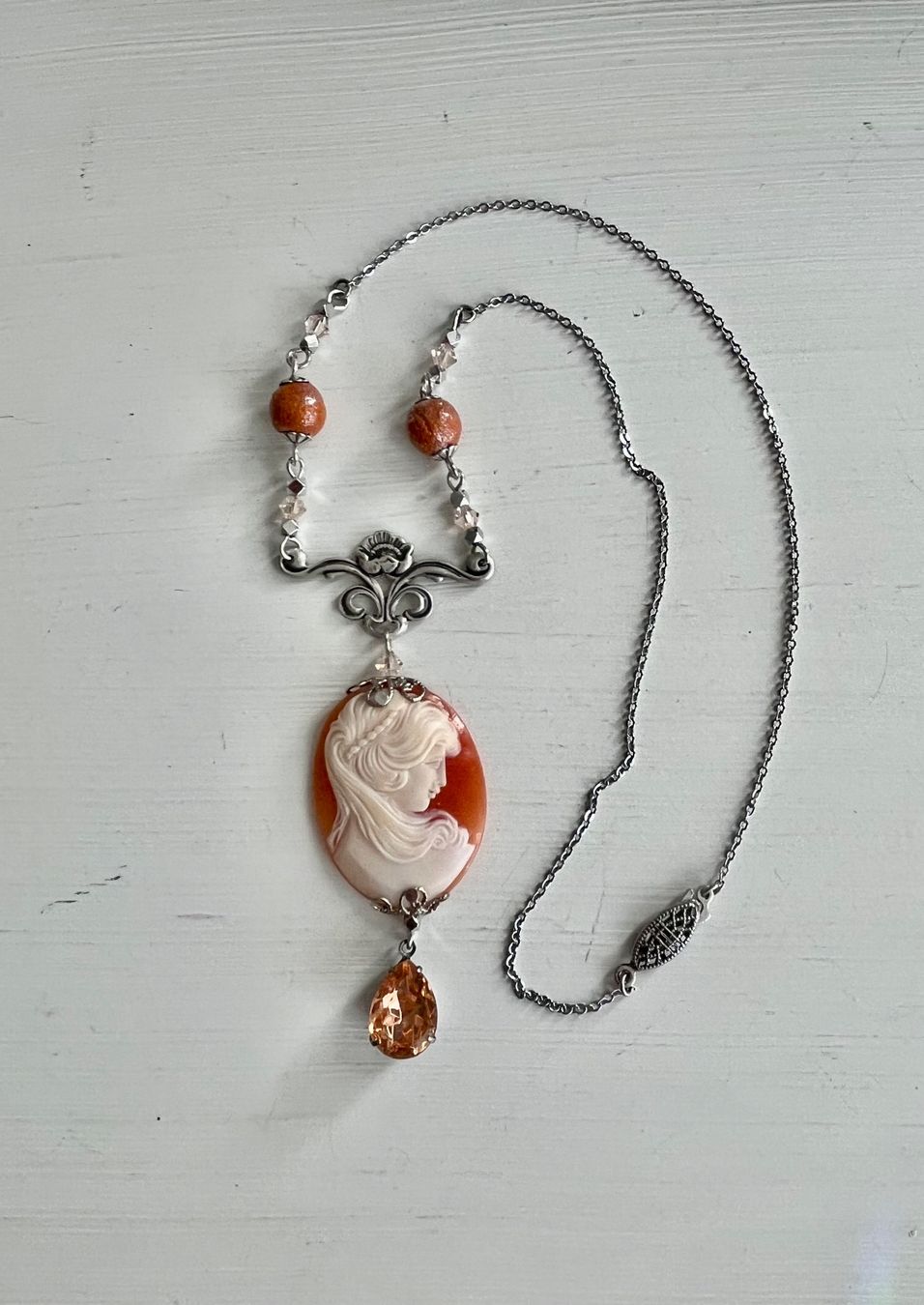 Catenine: Collana ceramica e cammeo – Nuovo (secondo la descrizione) da Breganzona venduto da mas_tv72 3
