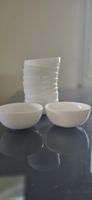 Set of 10 White Small Bowls - Good Condition!