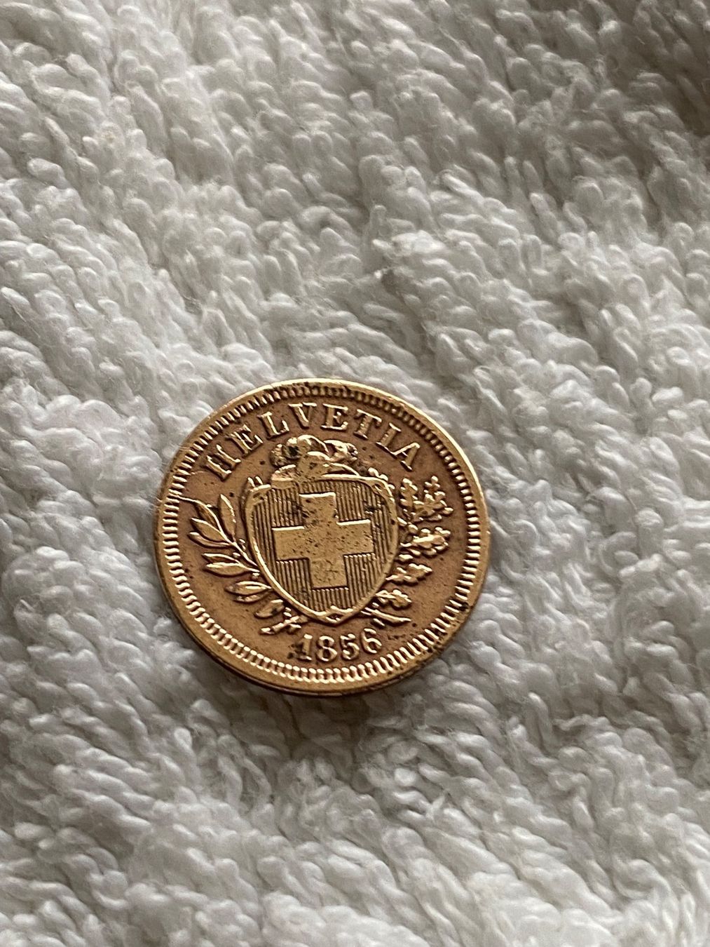 Tutti le monete: 1 centime/rappen 1856 Abart – Usato da Nyon venduto da Ilmi09