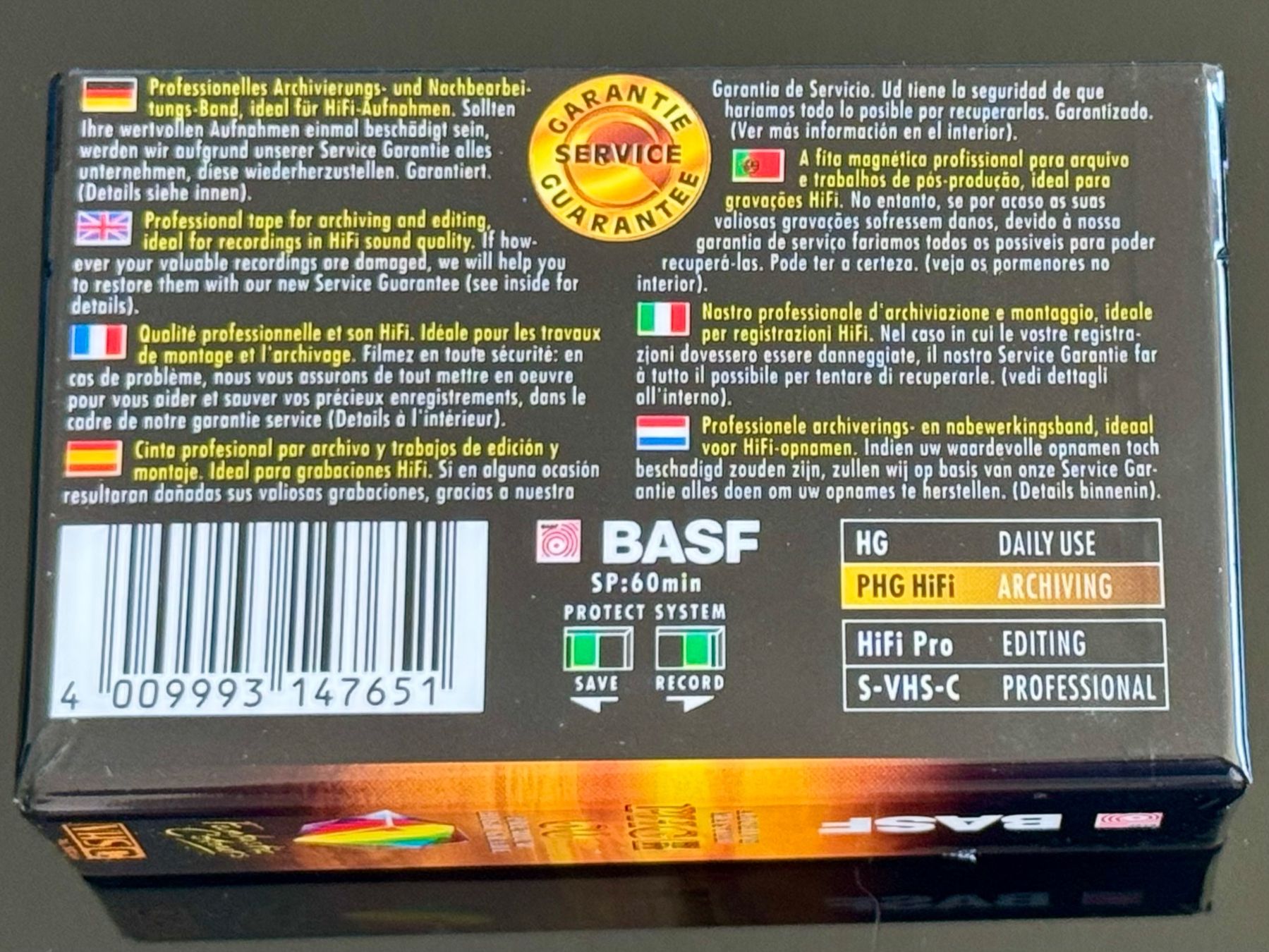 Cassette vuote: VHS BASF PHG VideoCompactCassette oginalverpackt - 2 Stück – Nuovo e nell'imballaggio originale da Sursee venduto da tom-tiger-20 1