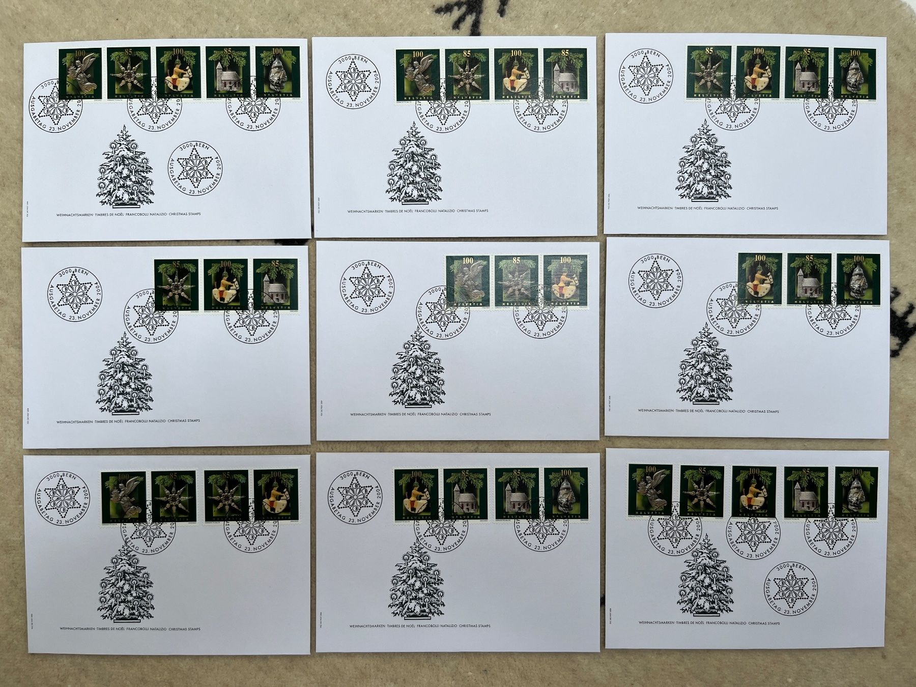 Tutti i francobolli: FDC Christbaumschmuck 2004 illustriert ohne Adresse – Nuovo e nell'imballaggio originale da Zürich venduto da Alain-Phila