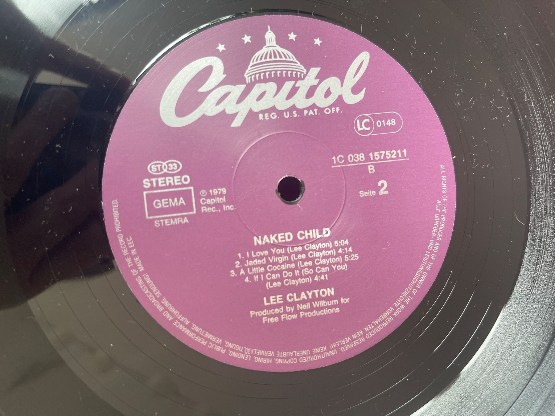 Vinyles: A596/Lee Clayton - Naked Child – D'occasion à Frutigen par Philippe_jsp 2
