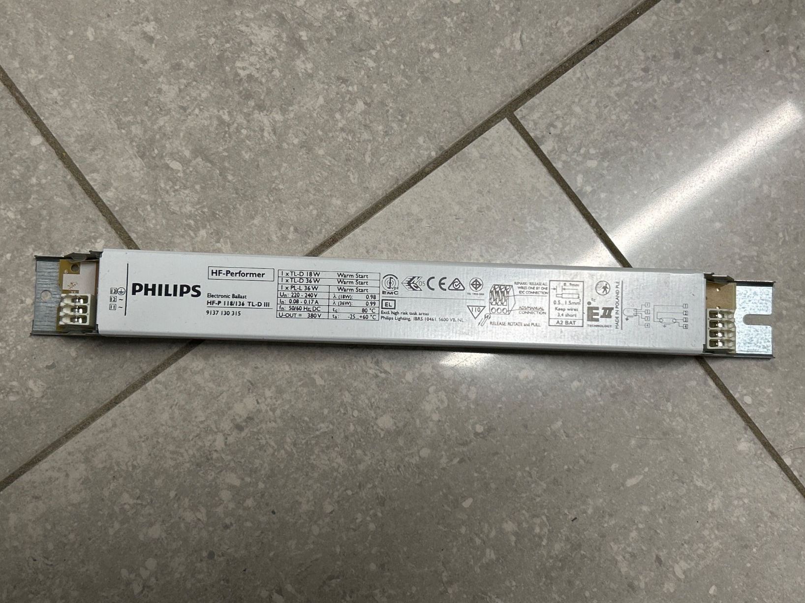 Philips Componenti elettronici: PHILIPS Vorschaltgeräht – Usato da Hausen AG venduto da mb2023
