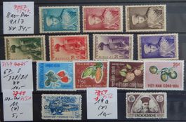 Vietnam ex. Kat. 11-381 gest./(*) Kat. 59 Euro