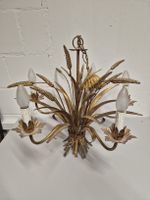 Deckenlampe Gold Getreide Design 5-flammig Vintage Zustand