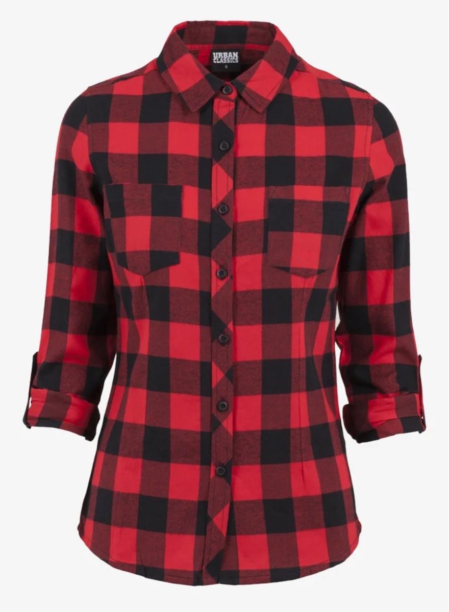 Camicette: Rote Damen Flanellbluse – Usato da Luzern venduto da Fledermaus82
