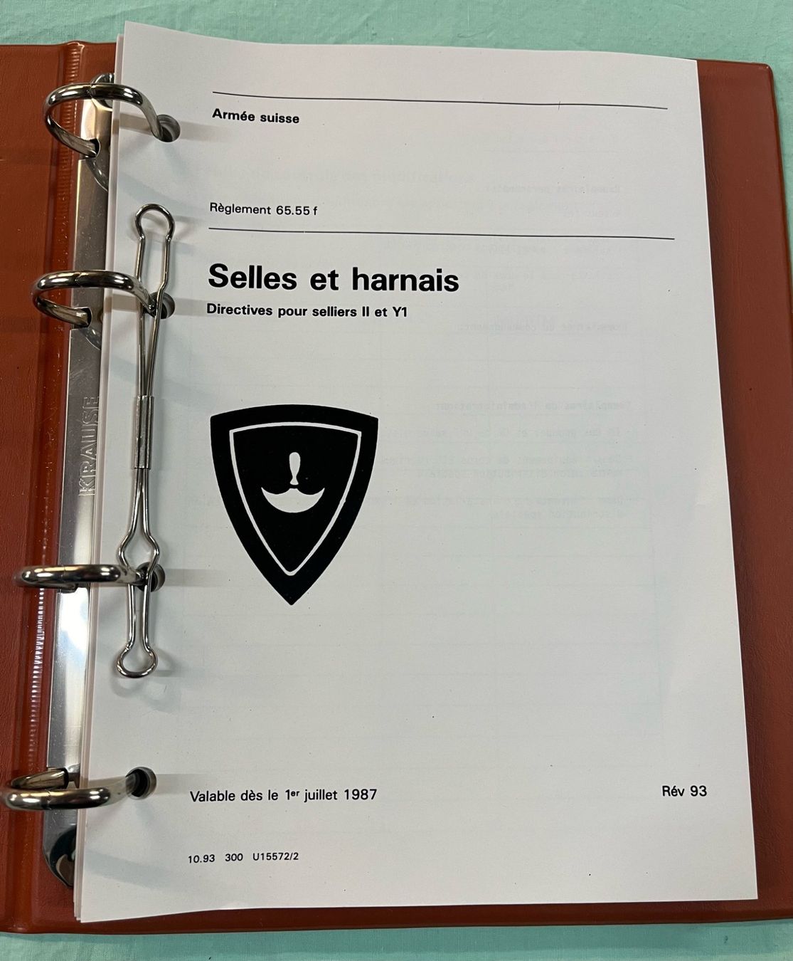 Libri: Reglement / Règlement Selles et harnais. – Nuovo (secondo la descrizione) da Langenthal venduto da corner6 1