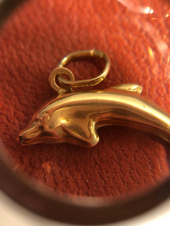 Ciondoli: Anhänger Delfin aus 14 Karat Gelbgold Au 585 – Usato da Bern venduto da bombich 4