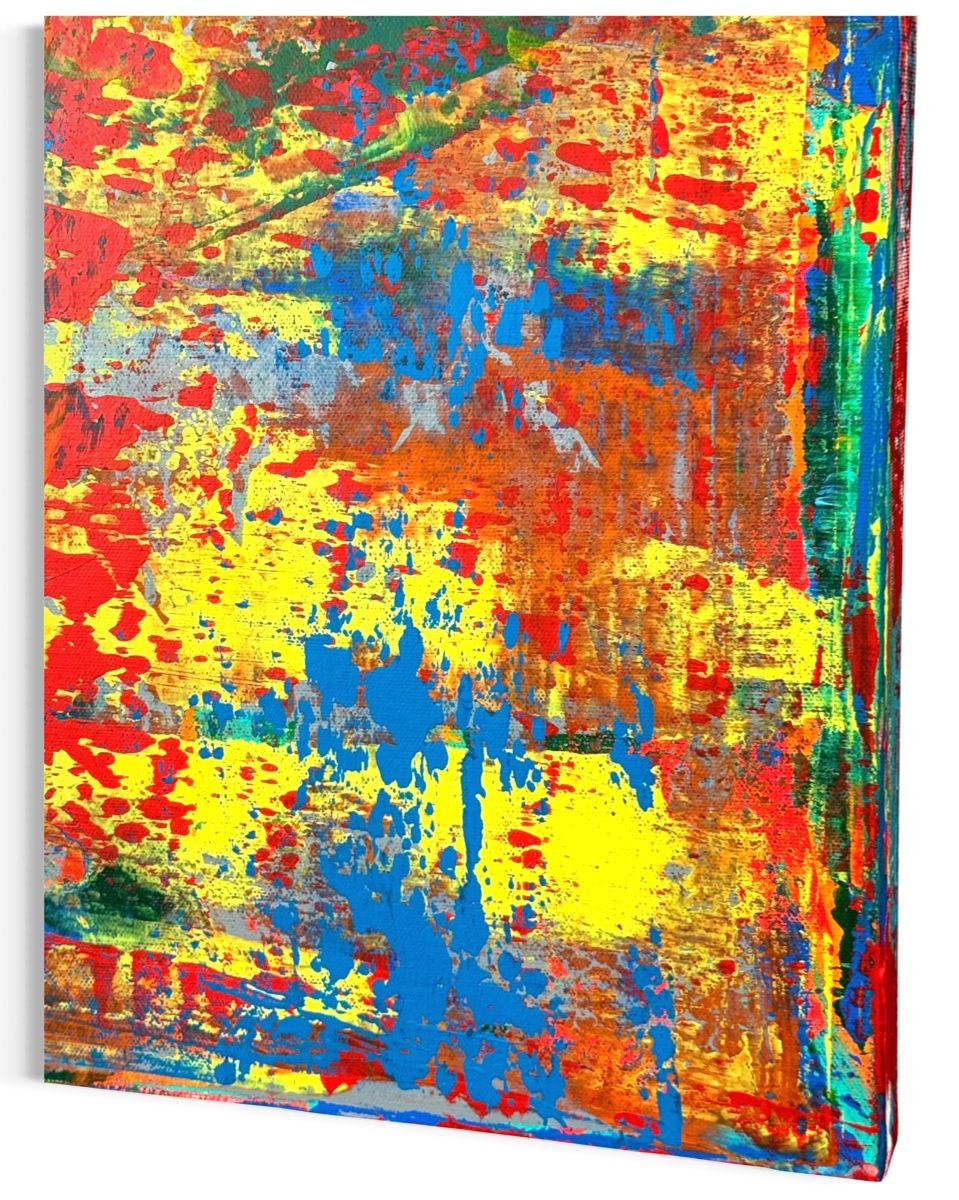 Dipinti: Buntes abstraktes Gemälde, Original 100x100 cm – Nuovo e nell'imballaggio originale da Berikon venduto da home-artsch 5