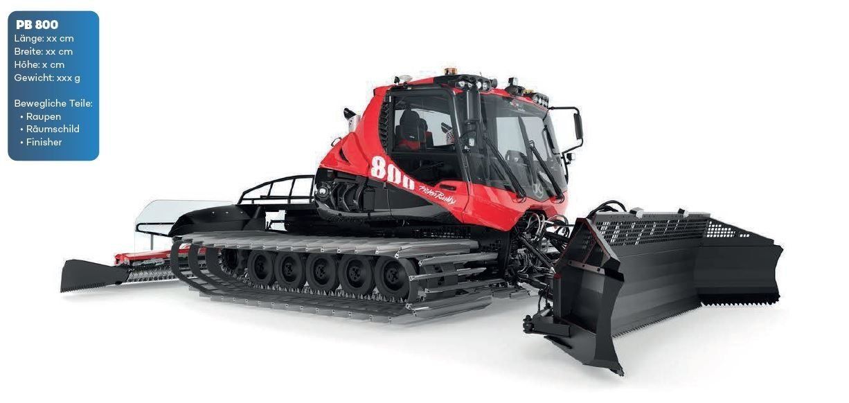 Jägerndorfer Kit di modellismo & Modellini statici: 1:43 PistenBully 800 W – Nuovo e nell'imballaggio originale da Affoltern am Albis venduto da Modellshop-8910