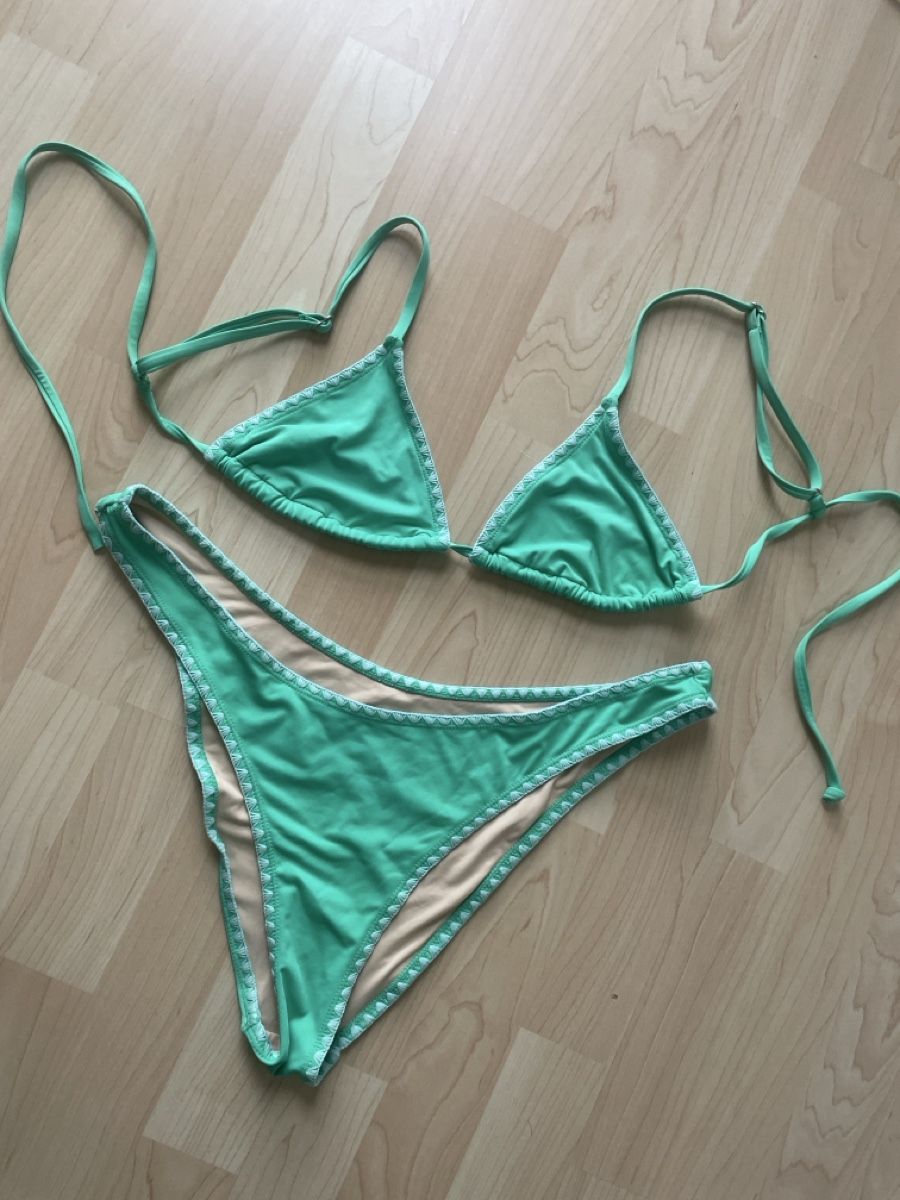 Costumi da bagno & Bikini: Ghanda: Mintfarbener Bikini, Grösse S/M – Nuovo (secondo la descrizione) da Sissach venduto da nelimas