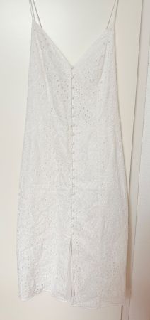 TRÄGERKLEID MIT BRODERIE ANGLAISE - H&M - Grösse: L