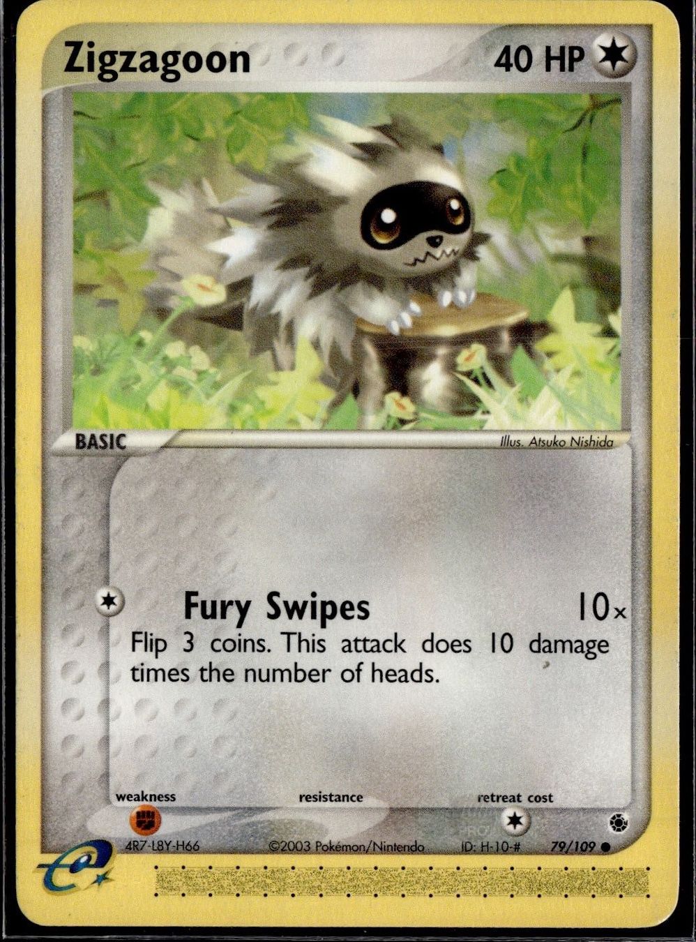 Pokémon Carte collezionabili: Zigzagoon EX Ruby & Sapphire 79/109 Pokémon 2003 – Usato da Zürich venduto da pokemon_cards