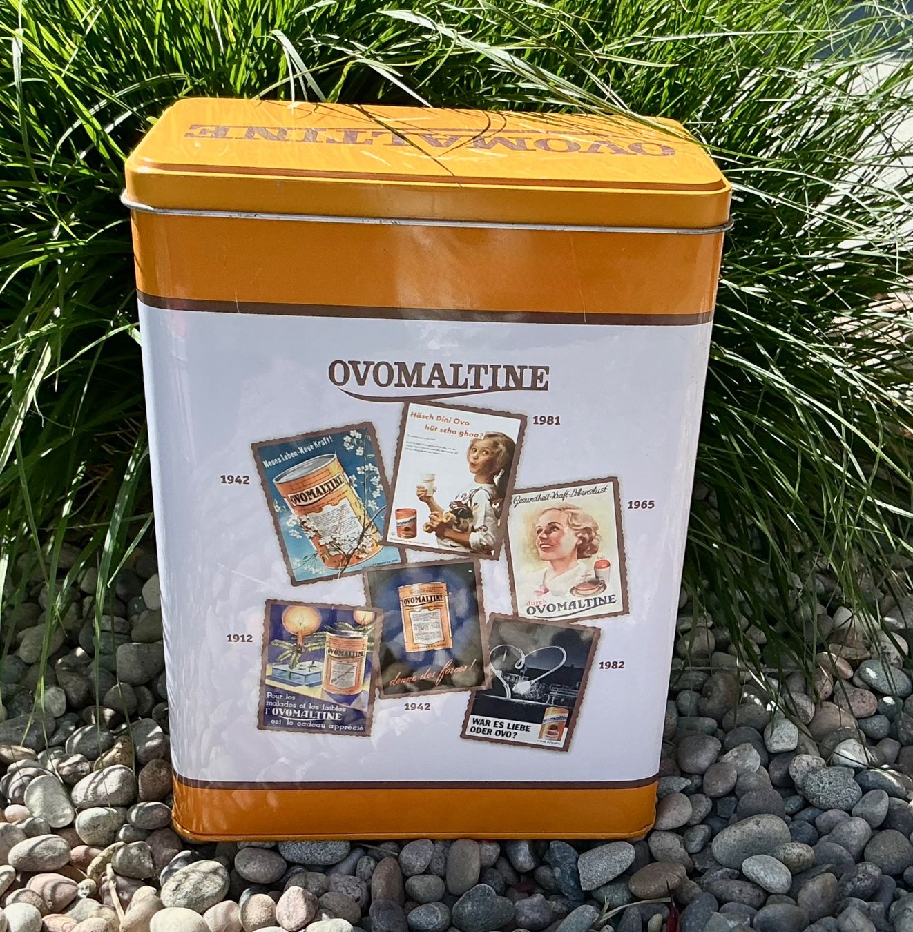 Contenitori & Simili: ÄLTERE OVOMALTINE BLECHDOSE – Usato da Zell LU venduto da Silvermemory 2