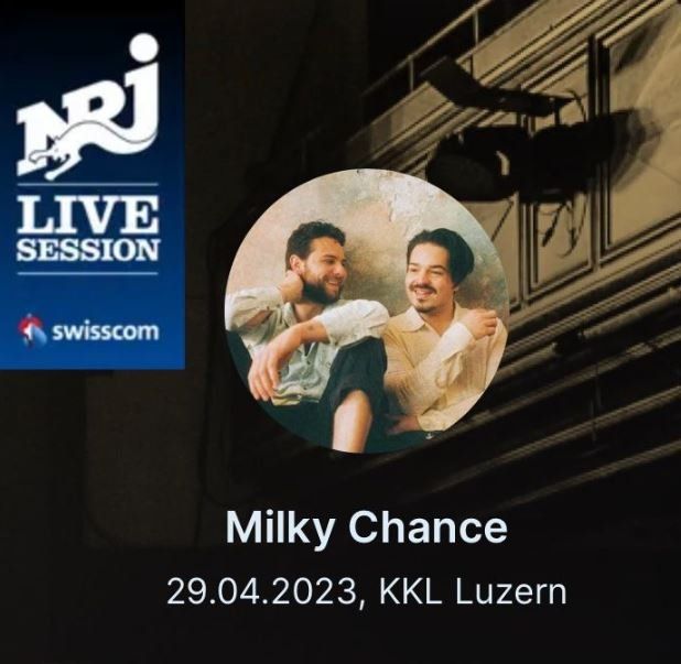 2 Tickets Milky Chance Energy Live Session KKL LU 29.4.2023 Kaufen
