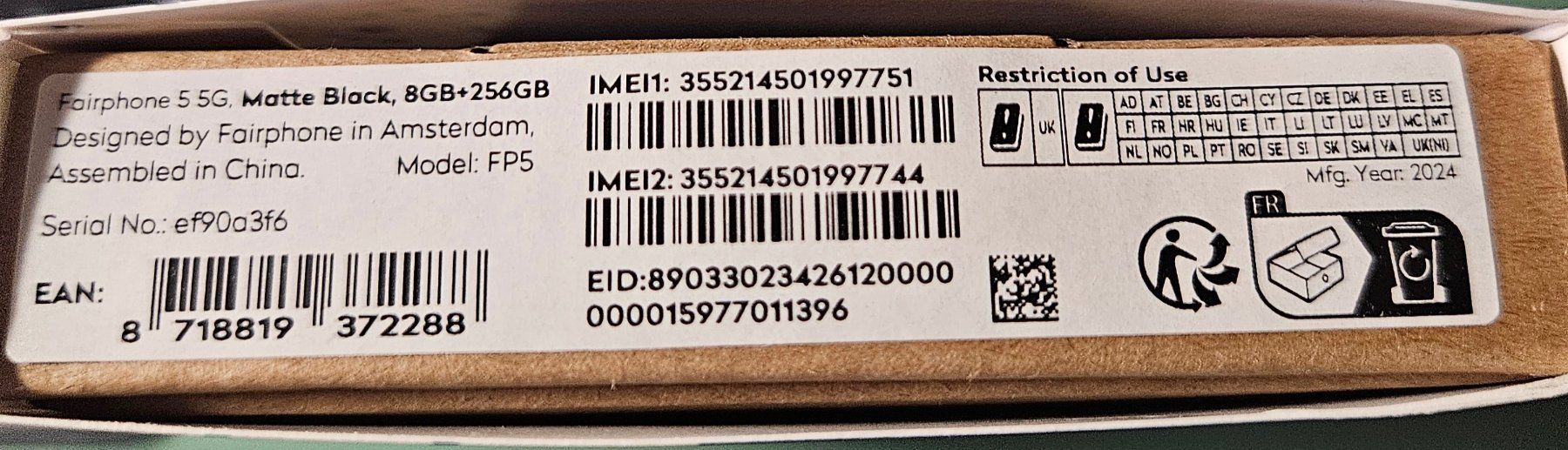 Fairphone Handys / Smartphones: Fairphone 5G FP5 Ersatzteile – Defekt aus Winterthur von Chamois03 2