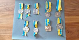 9x Medaillen ab 1962-1980