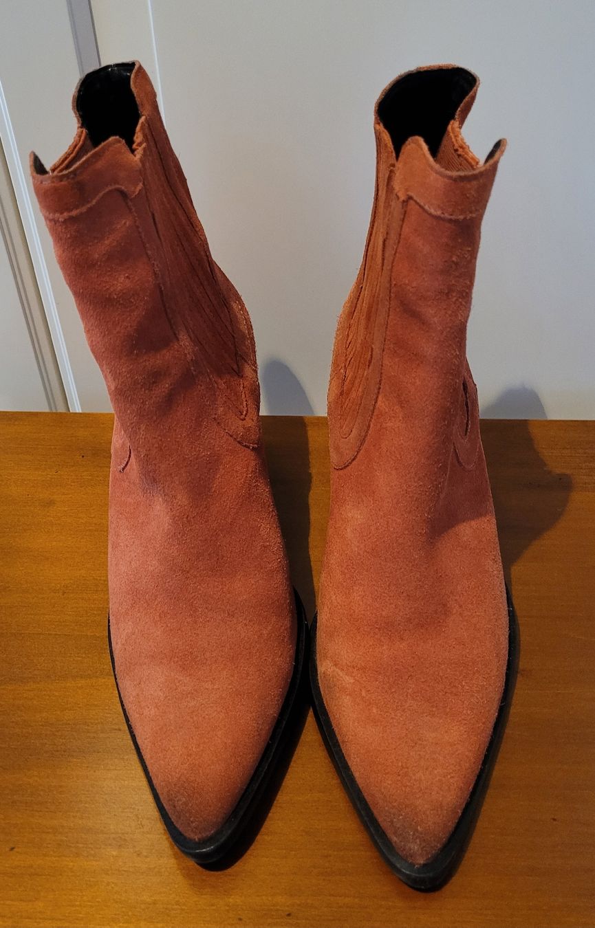 Scarpe da donna: BRONX Stiefeletten Gr. 40 Orange / Rostrot – Usato da Kappelen venduto da Betonchic 4