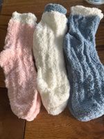 3x Kuschelsocken - flauschig weich-Wohlfühlen- Zeit für Dich