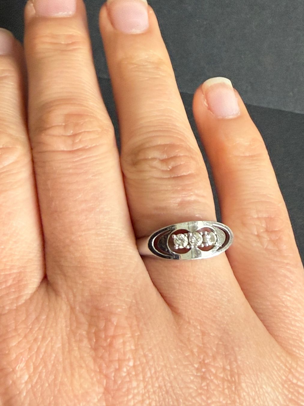Anelli: Weissgold Ring mit Diamanten 585, 14K – Usato da Spiegel b. Bern venduto da Rogger72 7
