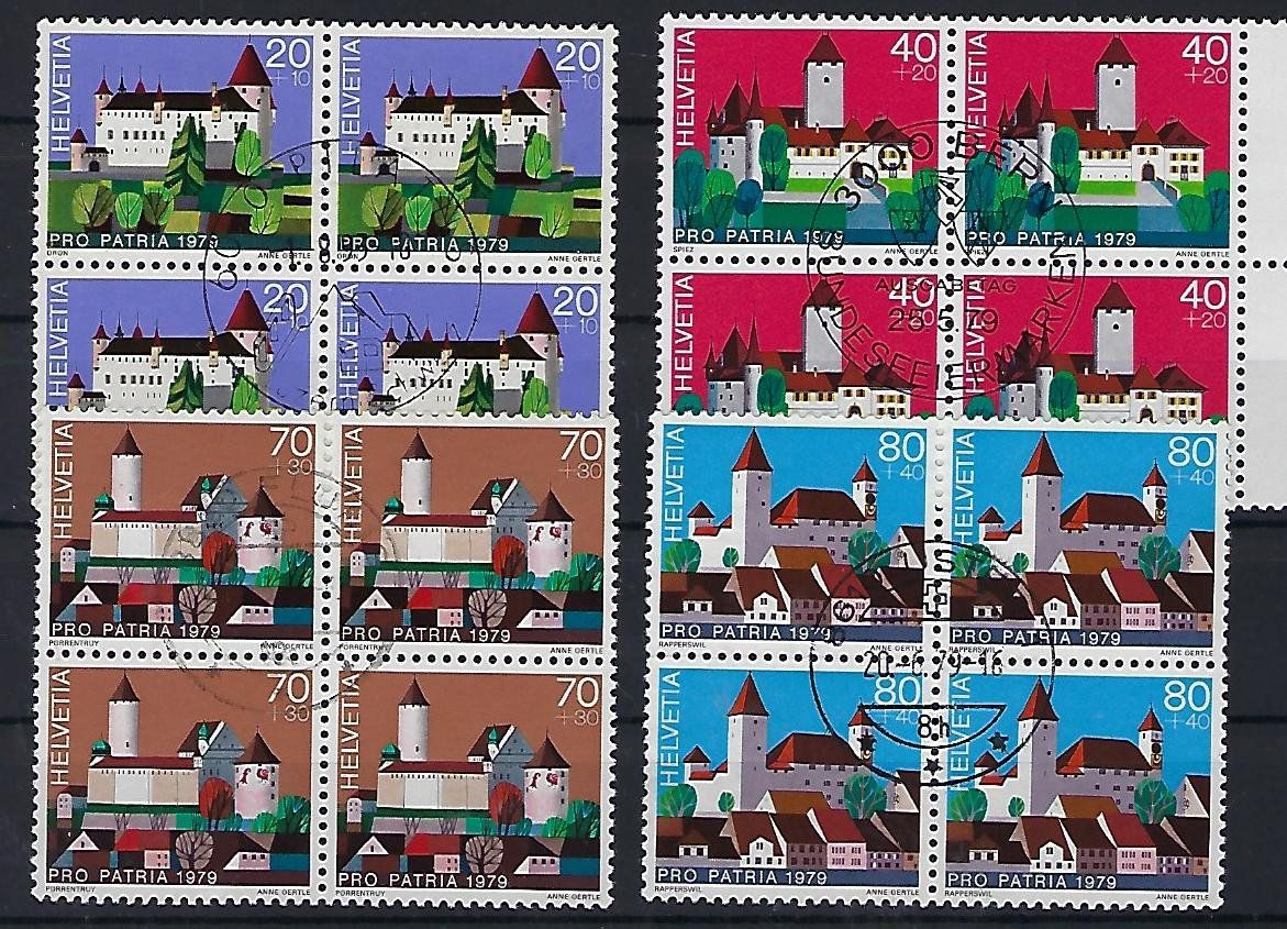 Tutti i francobolli: 1979  Pro Patria Viererblocks 14959 – Usato da Lunden venduto da Animus999