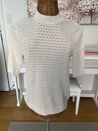Strickpullover, Kurzarm, Hallhuber, M