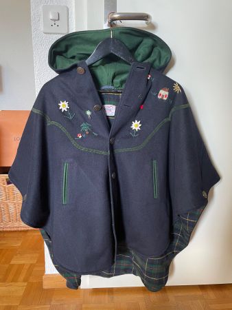 Poncho 100% Wolle / Made in Austria