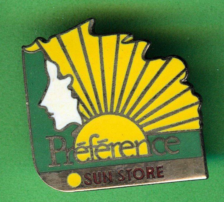 Plaketten & Abzeichen: SUN STORE  Préférence – Gebraucht aus Winterthur von Sammleroase
