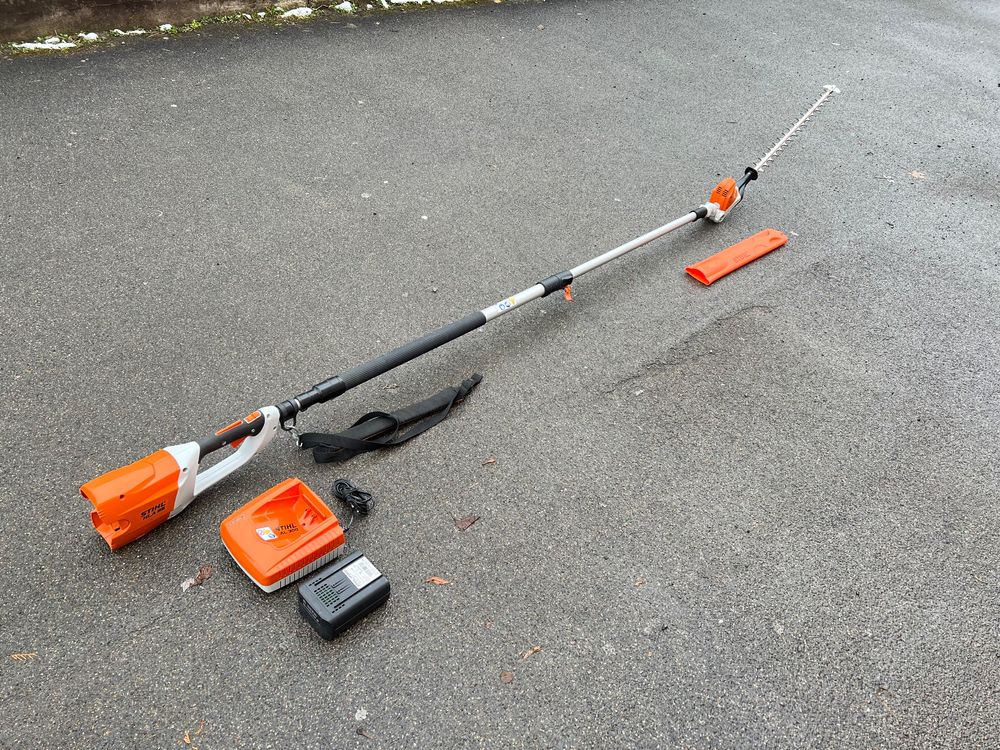 Wie Neue STIHL Teleskop Heckenschere HLA 85, mit Batary Kaufen auf