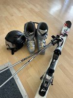 Skiset, Völkl Ski, Salomon Ski Schuhe, Helm, Brille, Stöcke
