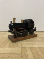 Massive Modell Lokomotive vintage Lok Skulptur Einzelstück 