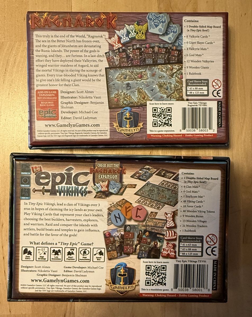Spiele: Tiny epic Vikings + extension Ragnarok – Neu (gemäss Beschreibung) aus Meinier von fabdab 2
