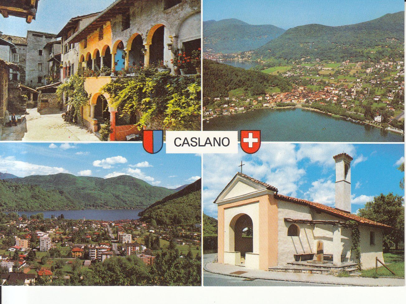 Cartoline postali: Caslano, ca. 1980 – Usato da Bürglen TG venduto da StampGraf