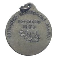 a- Locarno, Medaille 1933, Silber, sport