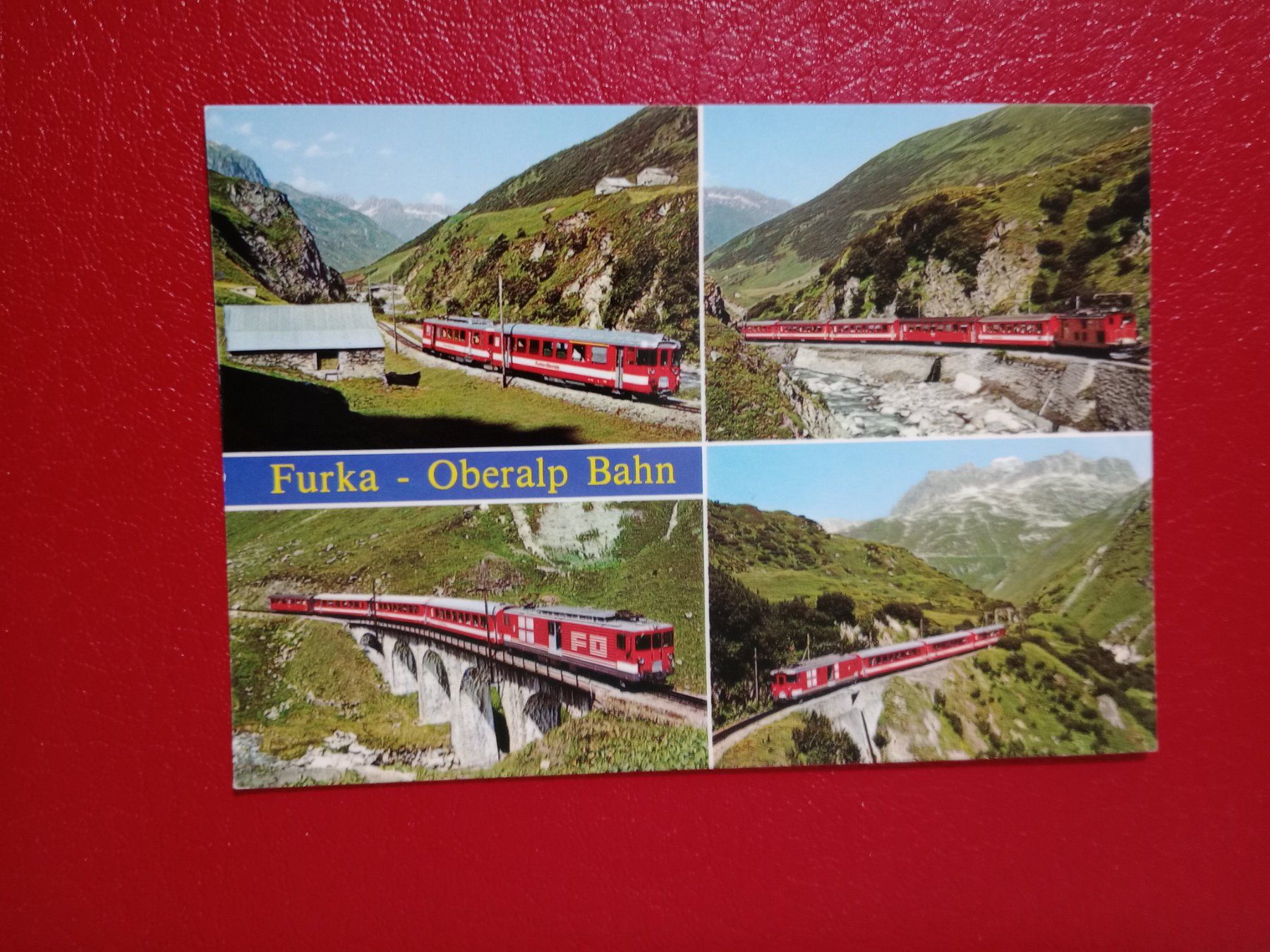 Ansichtskarten: Furka Oberalp Bahn 4 Ansichten – Gebraucht aus Küttigen von Melisch1000