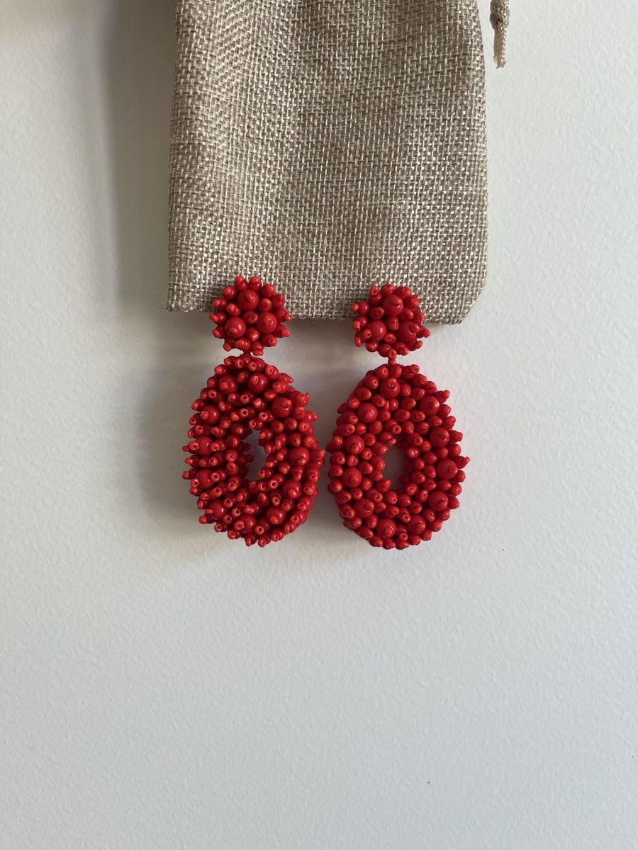 Orecchini pendenti & Orecchini a lobo: Statement earrings, new, red color, summer must have! – Nuovo (secondo la descrizione) da Mies venduto da nic_yk5d 4