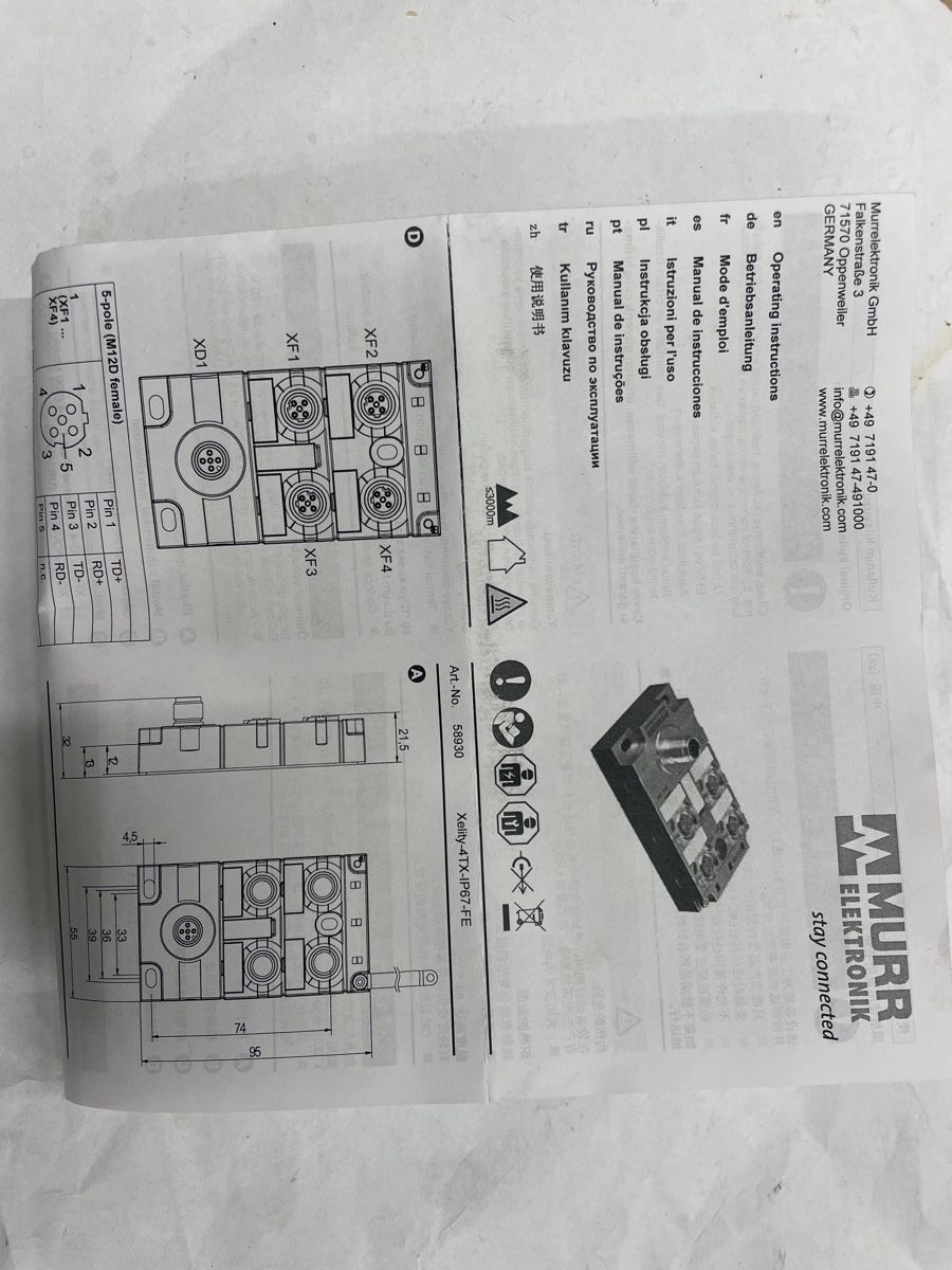 Composants électroniques: Switch MURR ELEKTRONIK – Neuf (Voir description) à Winterthur par sje3 3