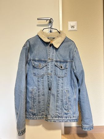 Herren Jack & Jones Jeansjacke Gr. M Teddyfell gefüttert