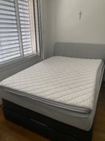 Boxspringbett 140 x 200 cm zu verkaufenGrau, guter Zustand