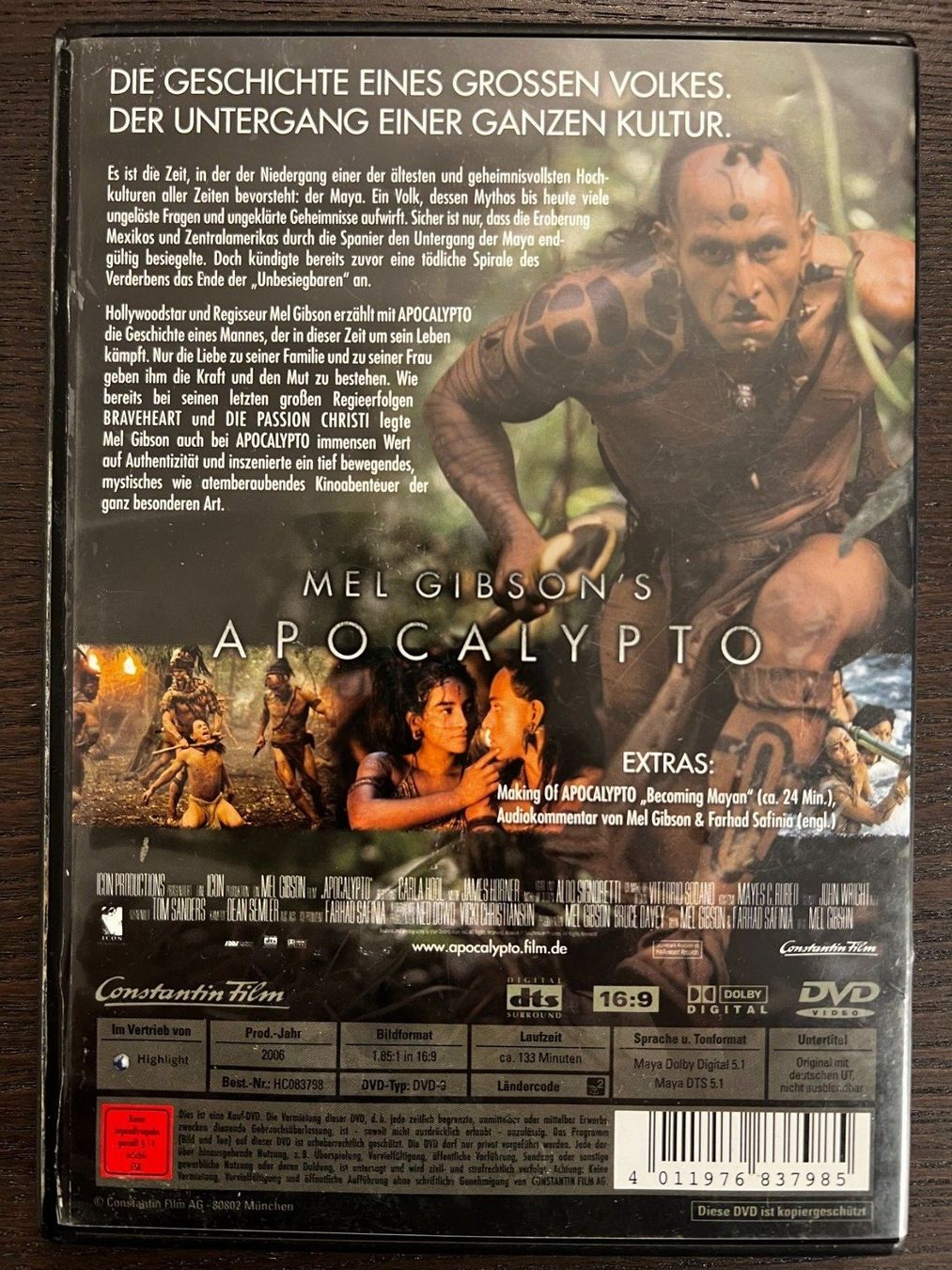 Tutti i DVDs: Apocalypto – Usato da Zürich venduto da FilmFreunde 1