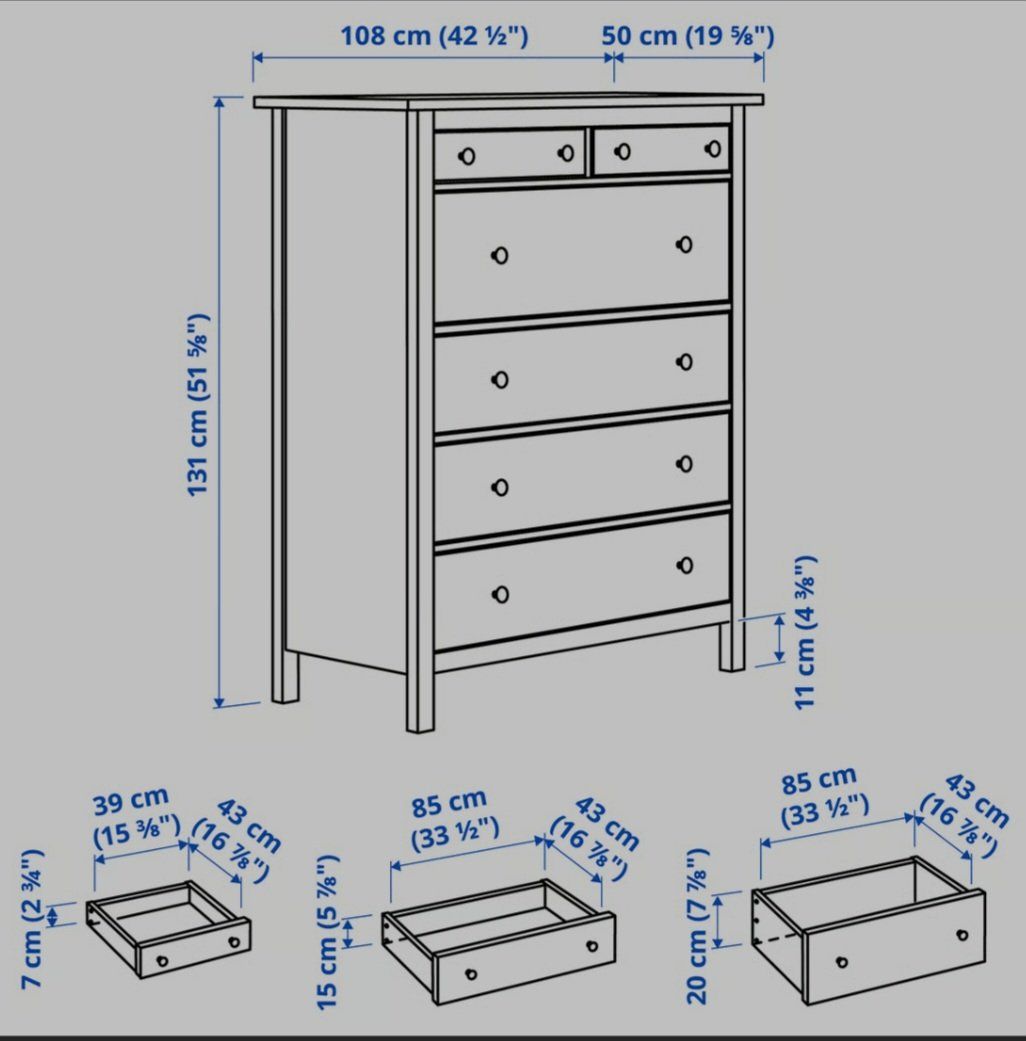 Ikea Cassettiere: Schöne, weisse "Hemnes" Kommode mit 6 Schubladen – Usato da Morgarten venduto da luca006 4