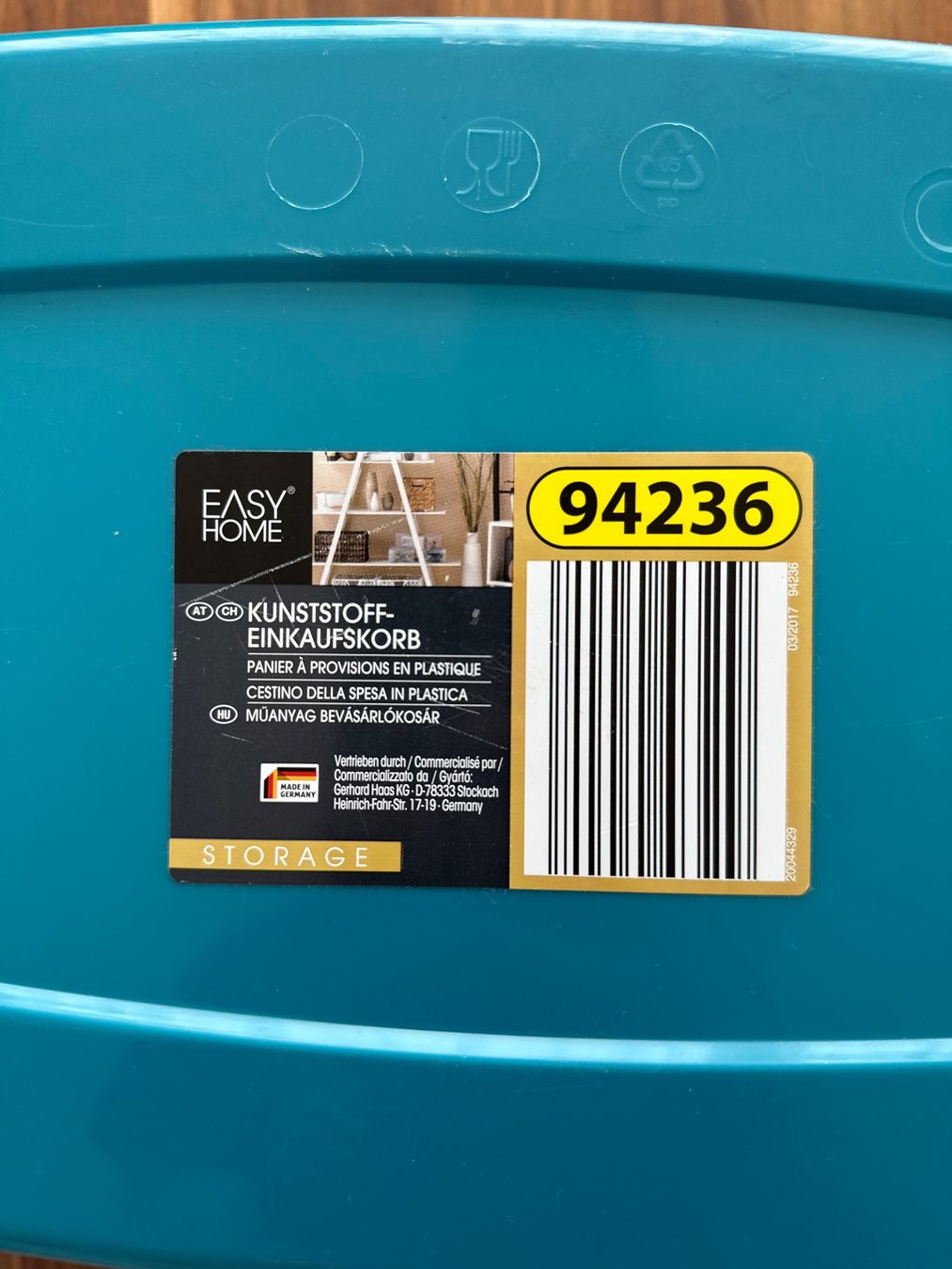Altro per la casa: Einkaufskorb - Easy Home - Kunststoff – Usato da Märstetten venduto da fab_wf2v 4
