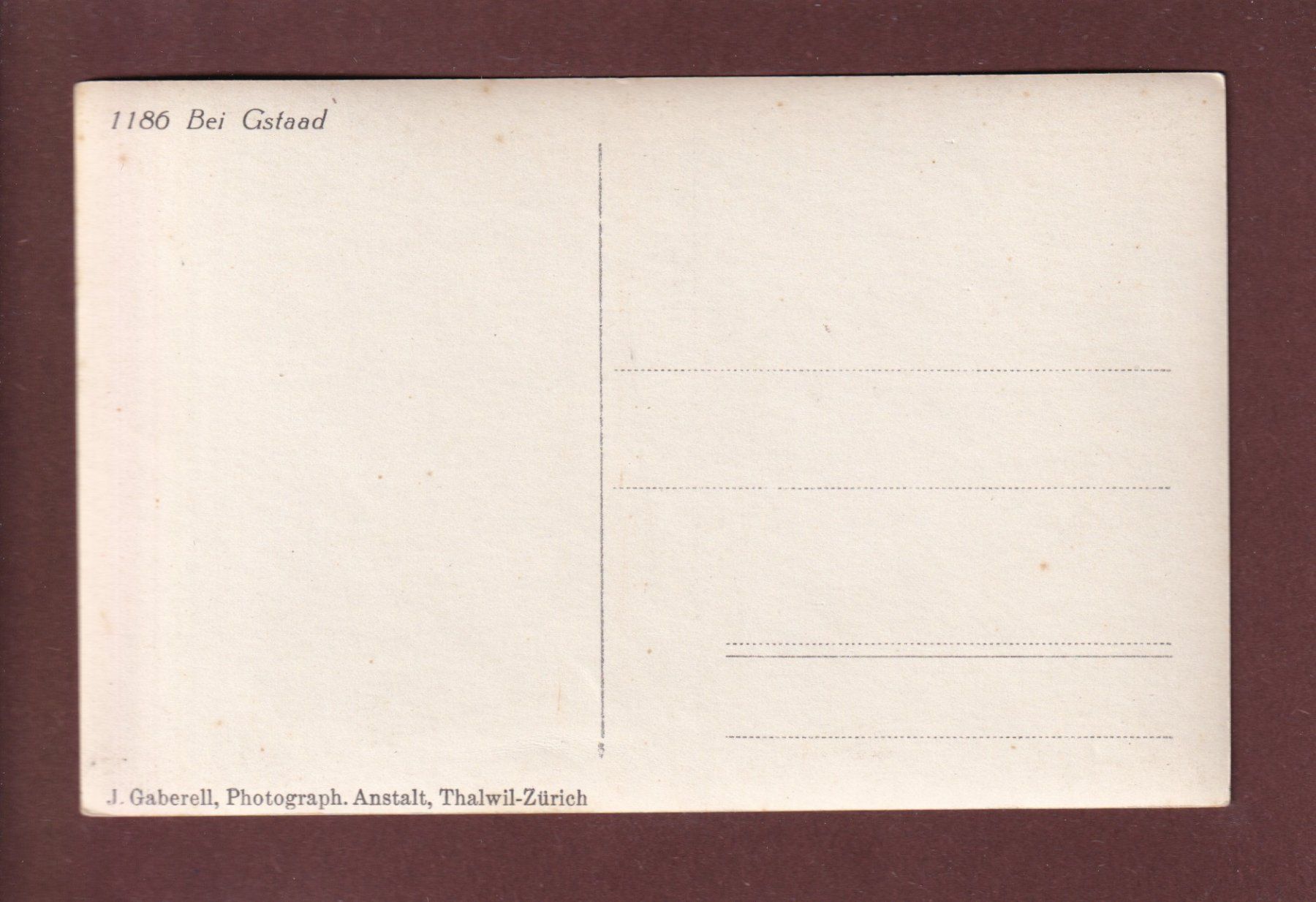 Cartoline postali: Bei GSTAAD – Usato da Pully venduto da nicecards 1