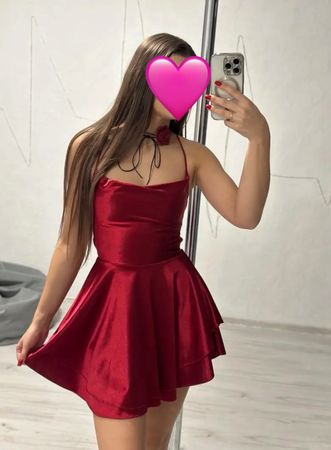 Women Red Dress Size S