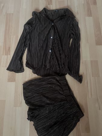 Shein-Set in Braun