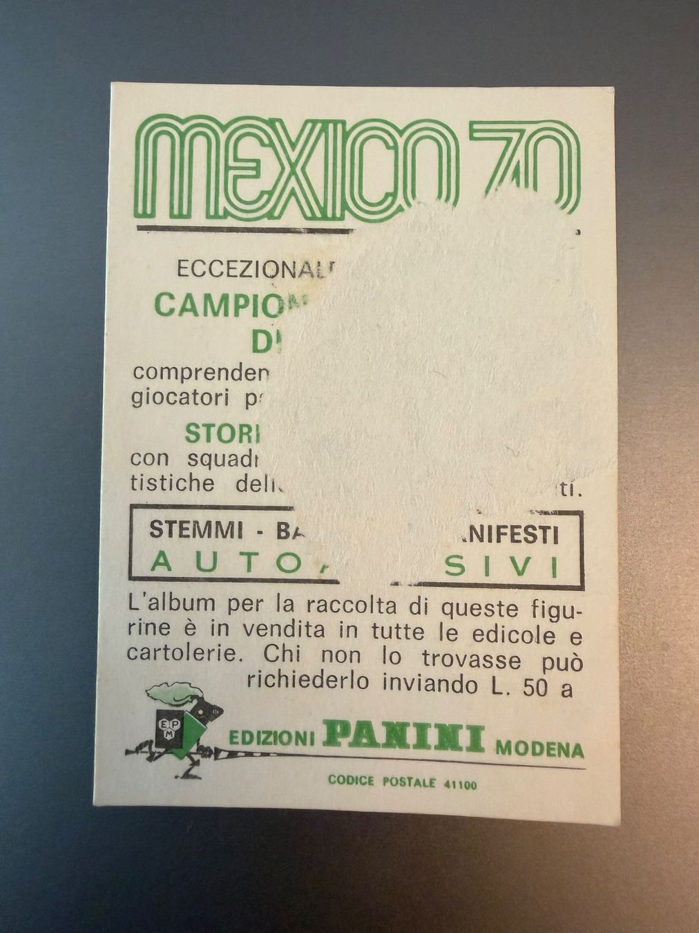 Panini Carte collezionabili: Panini Mexico 1970 - Brasil - Edu #181 – Usato da Nyon venduto da Wyvern 2