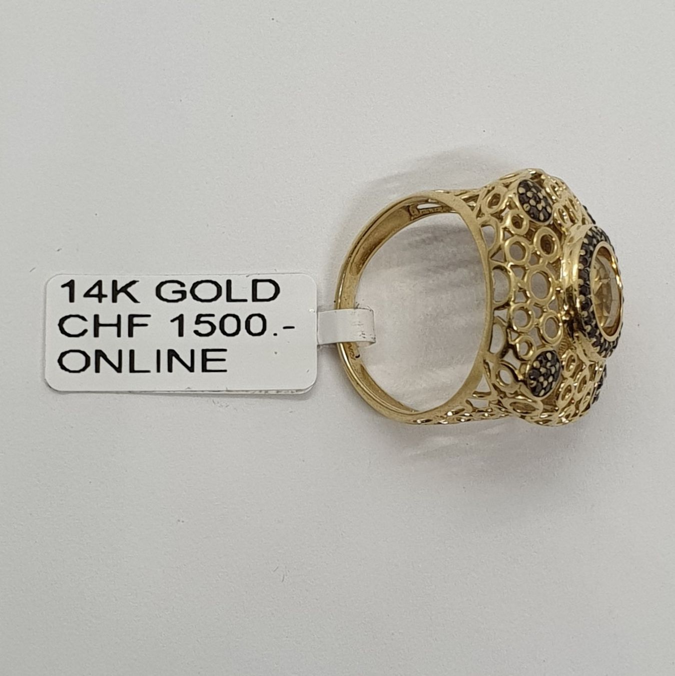 Anelli: Echt 14K Gold Ring – Usato da Luzern venduto da Goldhaus-Luzern 3