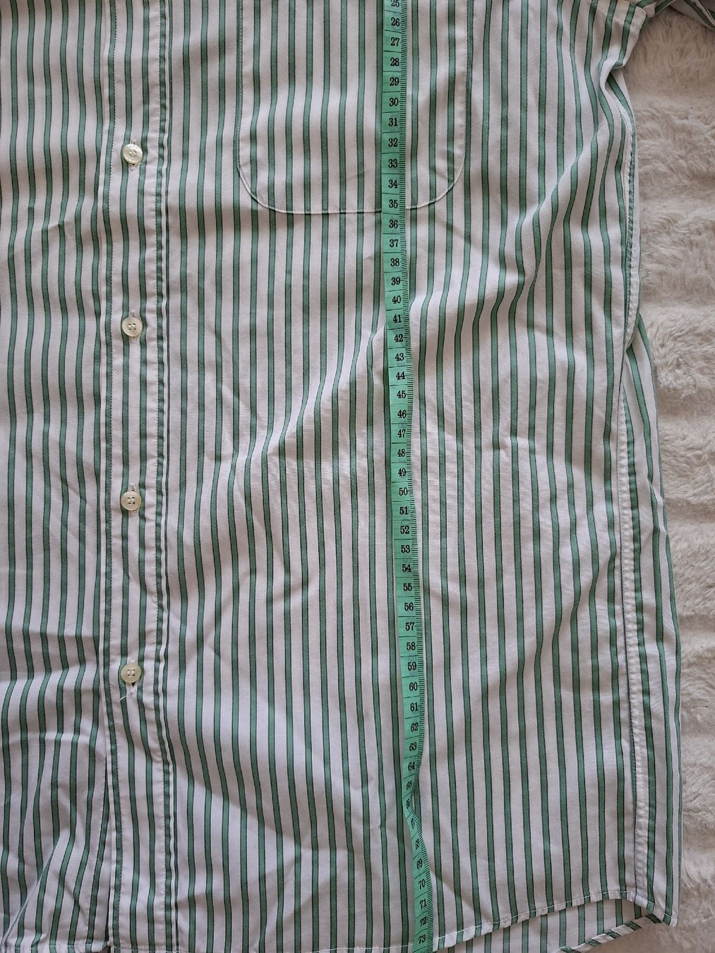 Lacoste Camicie: Chemise rayée verte et blanche Lacoste taille 40 – Usato da Renens VD venduto da ser_j2fn 5
